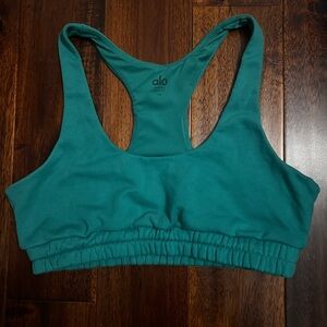 ALO Yoga Teal Sports Bra